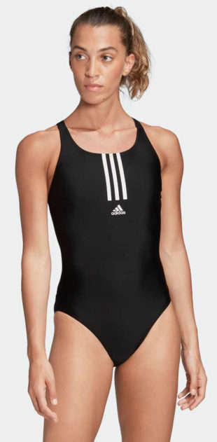 Čierne dámske športové jednodielne plavky Adidas Performance