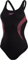 Kvalitné športové plavky Speedo v čiernej a ružovej farbe