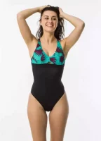 Jednodielne vzorované plavky s dvojitým nastavením ramienok