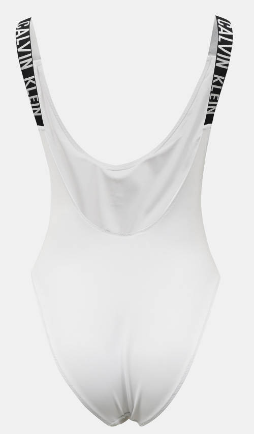 Dámske plavky Calvin Klein v bielej farbe